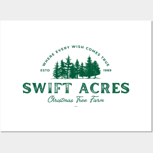 Swift Acres Christmas Tree Farm (Green) Posters and Art